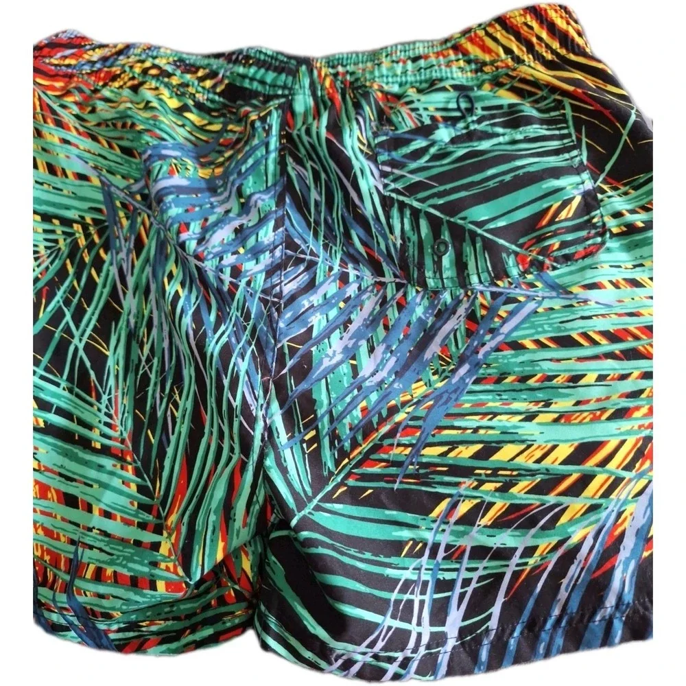 Burnside L Mens Colorful  Swimware Trunks With Side Pockets G-019